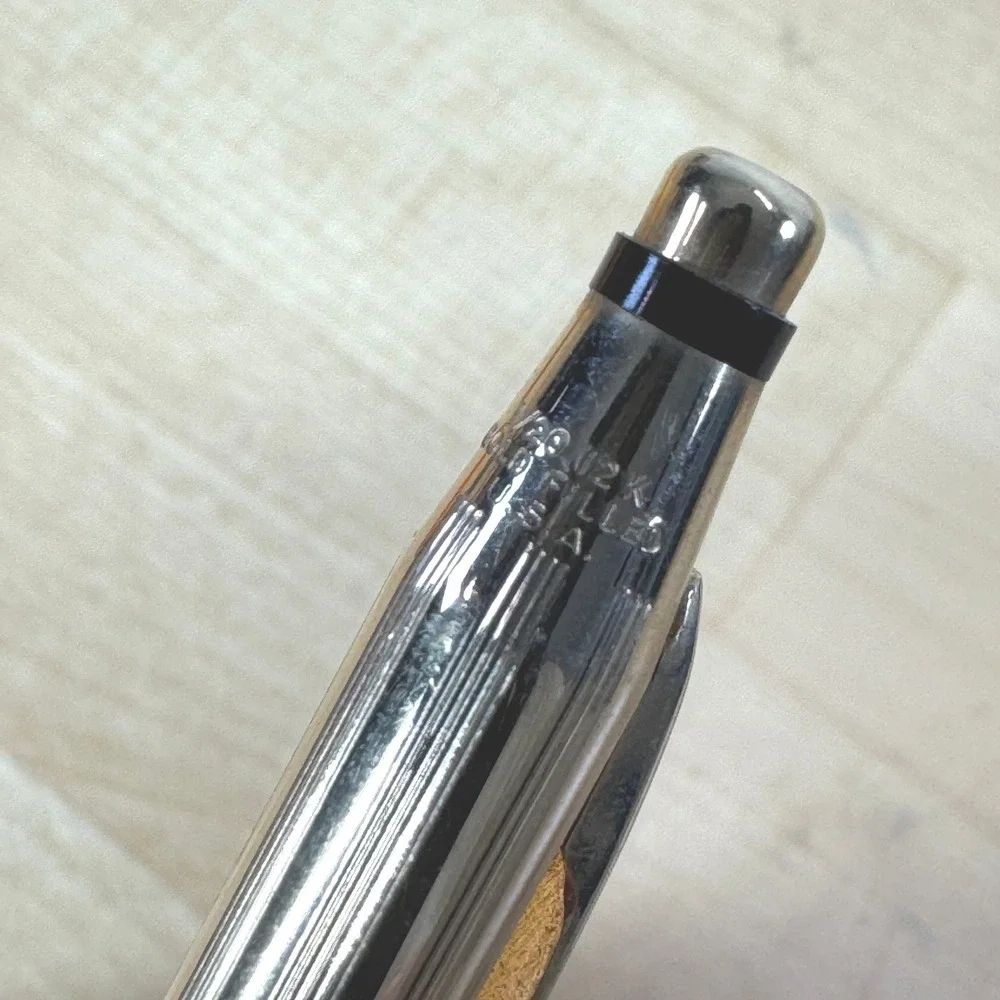 Vintage Cross 1/20 12K Gold Filled Mechanical Pencil USA Pinstripe Anson H.T.J.